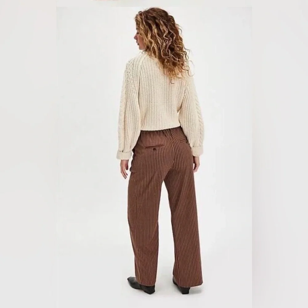 NWOT Free People Tyler Menswear Trouser Pants Size Medium